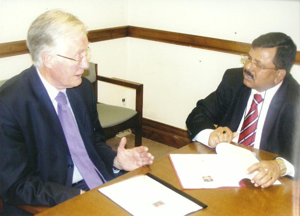 British MP Michael Meacher and Ali in 2011